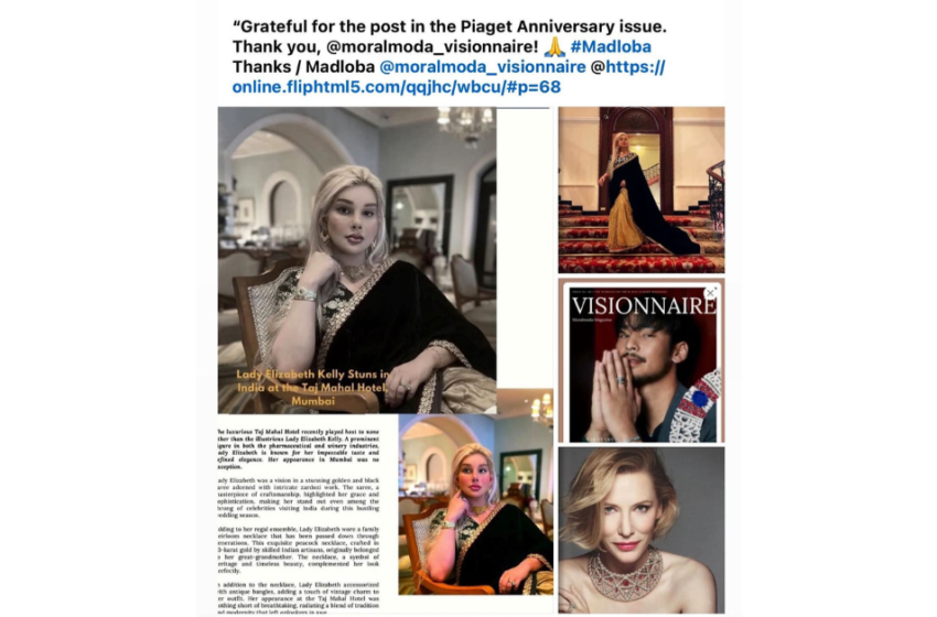 Lady Elizabeth Kelly Stuns in India at the Taj Mahal Hotel, Mumbai​